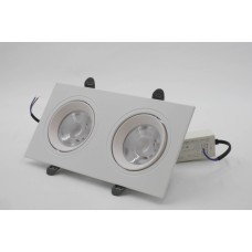 Нүдэн гэрэл Дөрвөлжин APL цагаан хоёртой гэрэл 12w x2 11x23см