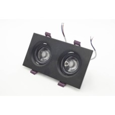 Нүдэн гэрэл Дөрвөлжин APL хар хоёртой гэрэл 12w x2 12 x 23см