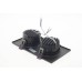 Нүдэн гэрэл Дөрвөлжин APL хар хоёртой гэрэл 12w x2 12 x 23см