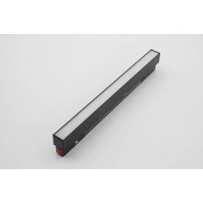 Соронзон замтай цагаан нүүртэй гэрэл 12W 30см / 3000K DC:48V (хар)